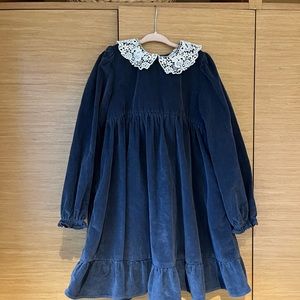 Little Cotton Clothes Velvet Dress